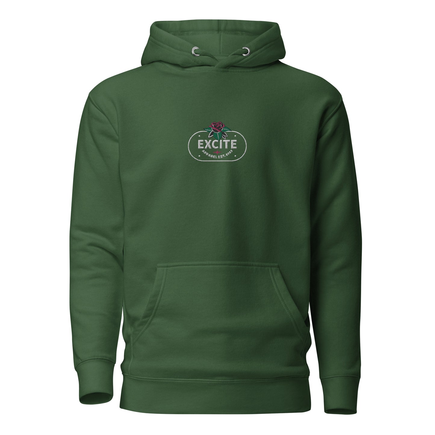 Excite Apparel Rose Hoodie (Embroidered)