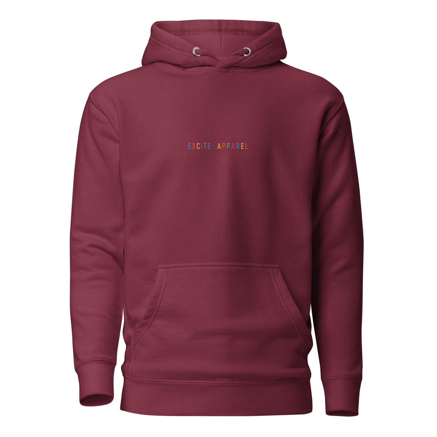 Excite Apparel Colored Hoodie (Embroidered)